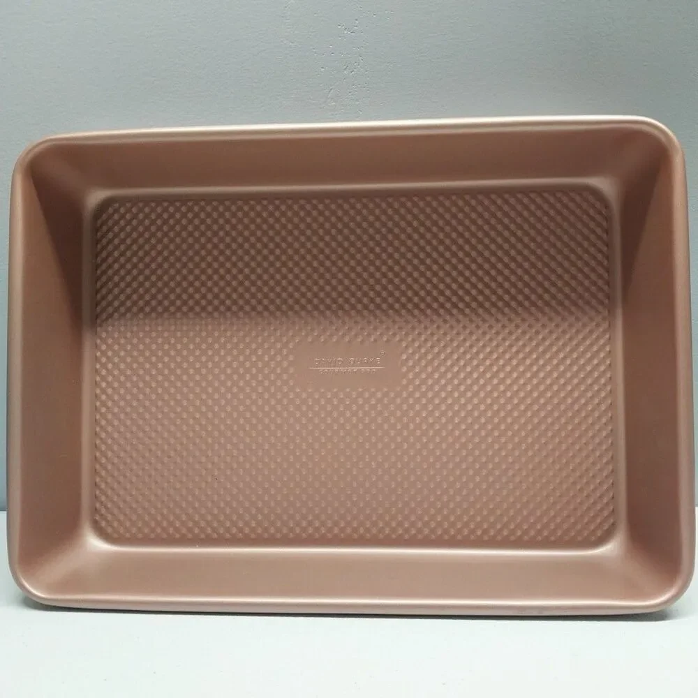 David Burke Gourmet Pro 13x9 Rose Gold Textured Nonstick Baking Pan